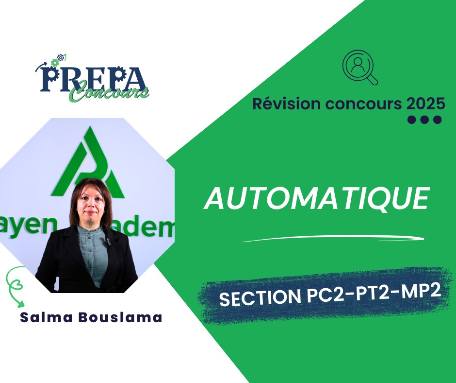 Révision et correction des concours Automatique (MP2,PC2,PT2)